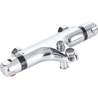 Living and Home Wall-mounted Thermostatic Shower Mixer in Silver