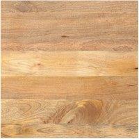 Berkfield Home Table Top 80x80x3.8 cm Square Solid Wood Mango in Brown