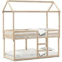 Berkfield Home Bunk Bed without Mattress 90x200 cm Solid Wood Pine in Brown
