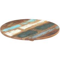 Berkfield Home Round Table Top 50 cm 25-27 mm Solid Reclaimed Wood