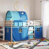 Berkfield Home Bunk Bed without Mattress Blue 90x200 cm Solid Wood Pine