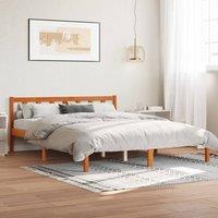 Berkfield Home Bed Frame without Mattress Wax Brown 160x200 cm Solid Wood Pine