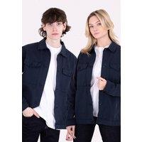 Monkee Genes Relaxed Overshirt with Utility-Style Pockets in Navy | Size: Small