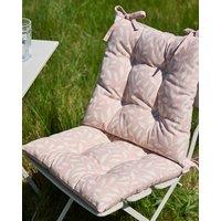 Dibor Set of 2 Rosedale Cotton Leaf Indoor Outdoor Garden Furniture Chair Sofa Seat Pads L40cm x W40cm in Pink | Size: 40 cm x 40 cm
