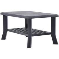 Berkfield Home Coffee Table Anthracite 90x60x46 cm Plastic in Charcoal | Size: 90 x 60 x 46 cm