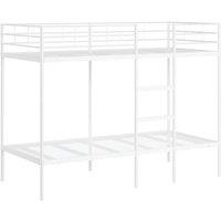 Berkfield Home Bunk Bed without Mattress White 90x190 cm Single Steel