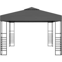 Berkfield Home Garden Marquee 3x3 m Anthracite in Dark Grey