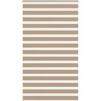 Berkfield Home Zebra Blind Sand Brown 125x200 cm Fabric Width 120.9 cm Polyester