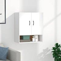 Berkfield Home Wall Cabinet White 60x31x70 cm Engineered Wood | Size: 60 x 31 x 70 cm