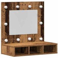 Berkfield Home Vanity Unit Old Wood Solid Reclaimed Wood 60 x 31.5 x 62 cm in Brown