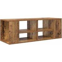 Berkfield Home TV Cabinet with Shelf Old wood 102 x 35 x 35 cm Engineered wood in Brown