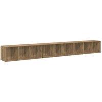 Berkfield Home TV Cabinet 3 pcs Artisan oak 37 x 35 x 107.5 cm Engineered wood in Brown