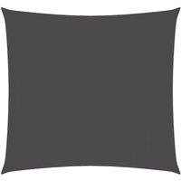 Berkfield Home Sunshade Sail Oxford Fabric Square 3x3 m Anthracite in Charcoal