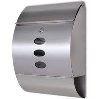 Berkfield Home Stainless Steel Mailbox in Silver