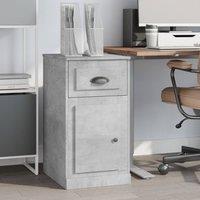 Berkfield Home Side Cabinet with Drawer Concrete Grey 40x50x75 cm Engineered Wood | Size: 40 x 50 x 75 cm