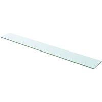 Berkfield Home Shelves 2 pcs Panel Glass Clear 110x15 cm