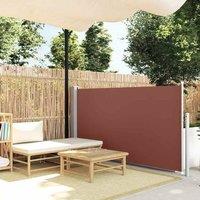 Berkfield Home Patio Retractable Side Awning 120x500 cm Brown