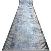 RugsX Anti-Slip Lotus Runner in Silver | Size: 120 cm x 190 cm