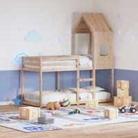 Berkfield Home Bunk Bed without Mattress 90x200 cm Solid Wood Pine in Brown