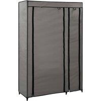 Berkfield Home Folding Wardrobe Grey 110x45x175 cm Fabric | Size: 110 x 45 x 175 cm