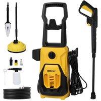 Traderight 1800W High Power Pressure Washer Gun Portable Garden Car Cleaner in Yellow