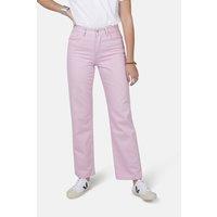 Monkee Genes Women's Straight Leg Denim Jeans in Pink | Size: 28L