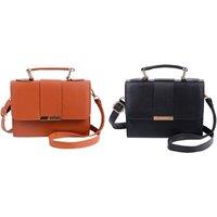 Lovii Women's Classic Leather Crossbody Handbag - Elegant Shoulder & Top Handle Bag in Brown