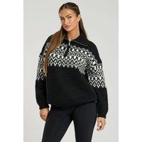South Beach Women's Fairisle Rolle Neck Jumper | Size: 12