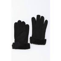 Ashwood Leather Women's Real Sheepskin Gloves in Black | Size: Medium/Large