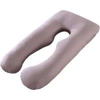 VOGREX Women's Grey U-Shaped Maternity Pillow with Removable Washable Cover