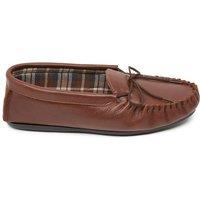 Celtic & Co Men's British Golf Moccasins in Brown | Size: 7