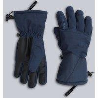Animal Men's 'Glacier' Herringbone Waterproof Durable Insulated Winter Ski Gloves in Blue | Size: Small