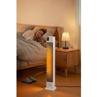 Living and Home 30 Inch 2KW PTC Ceramic Fan Heater Touch Control 65-75oscillation with Remote Control in White
