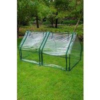 H&O Direct Outdoor Metal Greenhouse with Window Opening in Clear