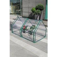 Garden Sanctuary 180cm W x 90cm D x 90cm H Clear Planting Greenhouse with Window | Size: 180 cm W x 90 cm D x 90 cm H