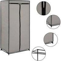 Berkfield Home Wardrobe Grey 75x50x160 cm | Size: 75 x 50 x 160 cm