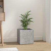 Berkfield Home Planter Box Concrete Grey 40x40x40 cm Engineered Wood | Size: 40 x 40 x 40 cm