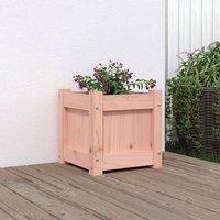 Berkfield Home Garden Planter 31x31x31 cm Solid Wood Douglas in Brown | Size: 31 x 31 x 31 cm