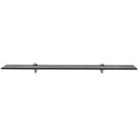 Berkfield Home Floating Shelf Glass 80x10 cm 8 mm in Black