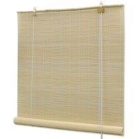 Berkfield Home Natural Bamboo Roller Blinds 100 x 160 cm in Beige