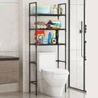 Havendro 3 Tier Bathroom Shampoo Towel Tissue Shelf Organizer Black