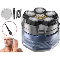 VOGREX 6D Magnetic Electric Head Shaver for Bald Men, Wet/Dry Use