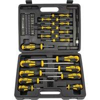 VOGREX 42 Pcs Magnetic Screwdriver Set with Cross & Flat Heads