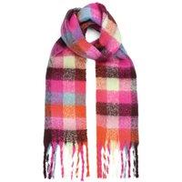 Yumi Women's Colour Block Super Fluffy Scarf