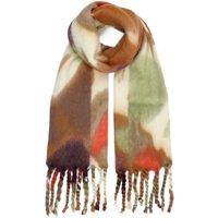 Yumi Women's Multi Colour Swirl Fluffy Scarf