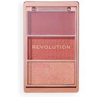Revolution Women's Blush Icon Palette in Aura Points Rose | Size: 2.8g