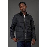 Burton Men's Black Quilted Zip Through Jacket | Size: XL