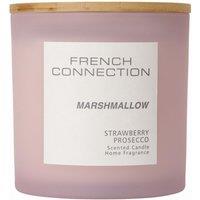 French Connection Marshmallow Strawberry Prosecco Candle Long-Lasting Luxury Gift in Light Pink | Size: XL
