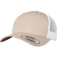 Flexfit Men's Retro Two Tone Trucker Cap in Light Khaki