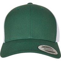 Flexfit Men's Retro Two Tone Trucker Cap in Dark Green